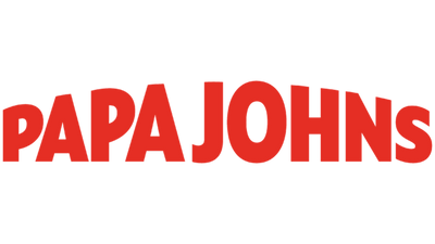 Red Papa Johns logo with a transparent background