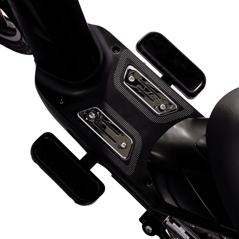 Metal Footrests with Rubber Footplates