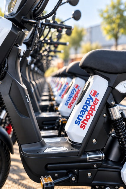 A row of Eskuta SX-250s in Snappy Shopper livery